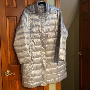 Woman Within long packable puffer jacket 18/20